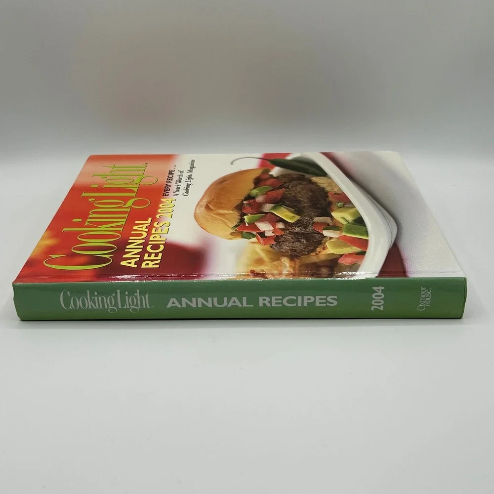 Cooking Light Annual Recipes 2004 Hardcover Cookbook Healthy Low Fat Meals‎